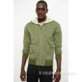 Fashion Mens collée Polar Fleece Zipper Sweatshirts Sweats Sweats